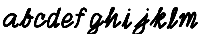 dochi's hand Font LOWERCASE