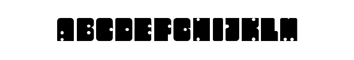 domino font Regular Font UPPERCASE