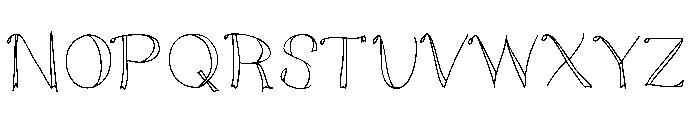 doodled Font UPPERCASE