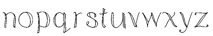 doodled Font LOWERCASE
