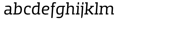 Dobra Slab Book Italic Font LOWERCASE