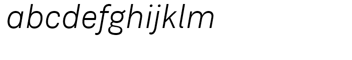 Doctrine Light Italic Font LOWERCASE
