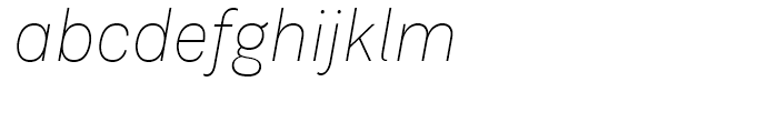 Doctrine Thin Italic Font LOWERCASE
