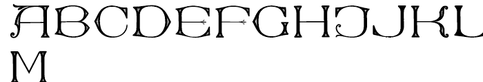 Dolphus Mieg Alphabet Font UPPERCASE