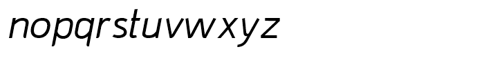 Domestos Sans Thin Italic Font LOWERCASE