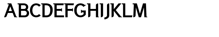 Domestos Serif Fette Font UPPERCASE