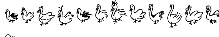 Doodlebirds Regular Font UPPERCASE