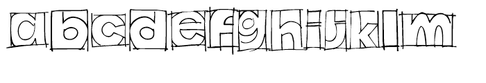 Doodles the Alphabet Line Font LOWERCASE