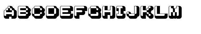 Dotage Shadow Right Font UPPERCASE