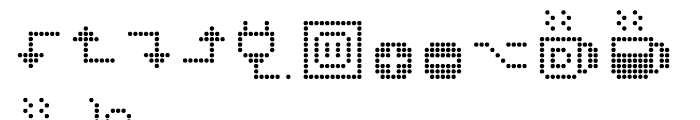 Dotto Deluxe Electro Font LOWERCASE