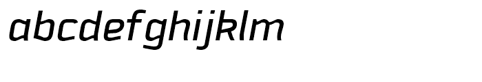 Downtempo Medium Italic Font LOWERCASE