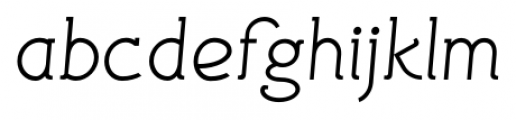 DOIT SLAB Light Italic Font LOWERCASE