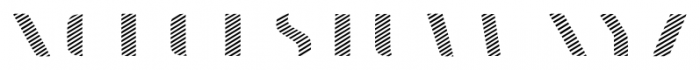 Doblo Stripes A Font UPPERCASE