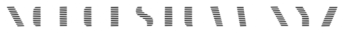 Doblo Stripes B Font UPPERCASE