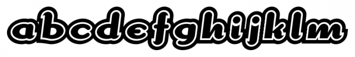 Dogma Extra Outline Font LOWERCASE