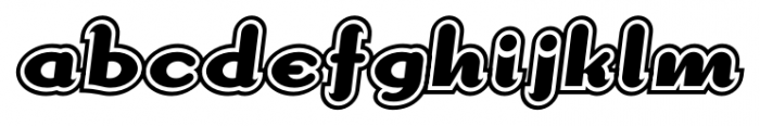 Dogma Outline Font LOWERCASE