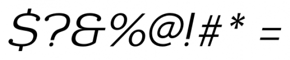 Donnerstag Regular Italic Font OTHER CHARS