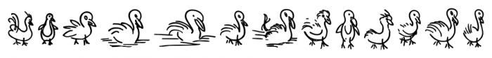 Doodlebirds Regular Font LOWERCASE