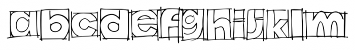 Doodles the Alphabet Regular Font LOWERCASE