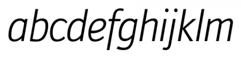 Doradani Light Italic Font LOWERCASE