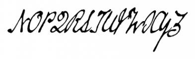 Douglass Pen Regular Font UPPERCASE