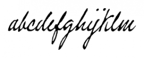 Douglass Pen Regular Font LOWERCASE