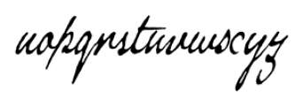 Douglass Pen Regular Font LOWERCASE