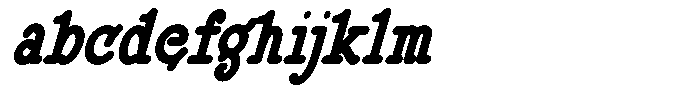 DOM Ballpoint Serif DOM Ballpoint Bold Condensed Italic FONT