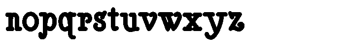 DOM Ballpoint Serif DOM Ballpoint Bold Condensed Font LOWERCASE