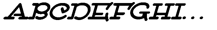 DOM Ballpoint Serif DOM Ballpoint Bold Expanded Italic Font UPPERCASE