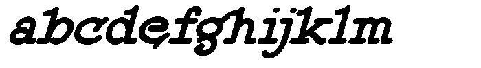 DOM Ballpoint Serif DOM Ballpoint Bold Expanded Italic FONT
