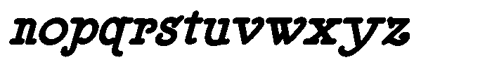 DOM Ballpoint Serif DOM Ballpoint Bold Italic Font LOWERCASE