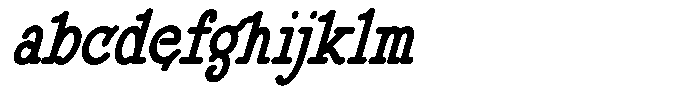 DOM Ballpoint Serif DOM Ballpoint Condensed Italic FONT