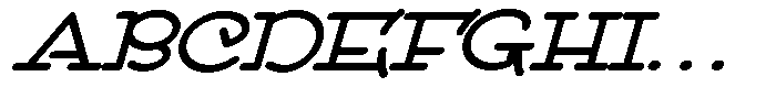 DOM Ballpoint Serif DOM Ballpoint Expanded Italic Font UPPERCASE