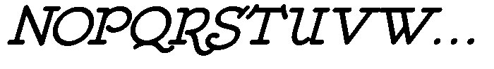DOM Ballpoint Serif DOM Ballpoint Italic Font UPPERCASE