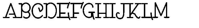 DOM Ballpoint Serif DOM Ballpoint Light Condensed Font UPPERCASE