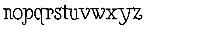 DOM Ballpoint Serif DOM Ballpoint Light Condensed Font LOWERCASE