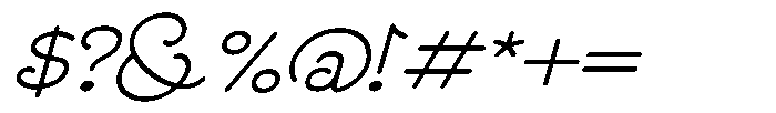 DOM Ballpoint Serif DOM Ballpoint Light Expanded Italic Font OTHER CHARS