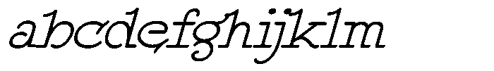 DOM Ballpoint Serif DOM Ballpoint Light Expanded Italic FONT
