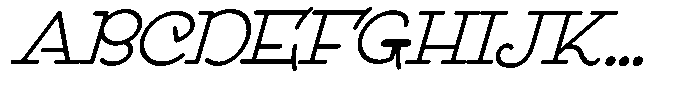 DOM Ballpoint Serif DOM Ballpoint Light Italic Font UPPERCASE