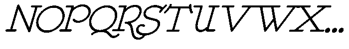 DOM Ballpoint Serif DOM Ballpoint Light Italic Font UPPERCASE