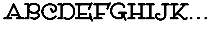 DOM Ballpoint Serif DOM Ballpoint Regular Font UPPERCASE