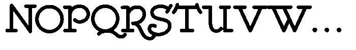 DOM Ballpoint Serif DOM Ballpoint Regular Font UPPERCASE