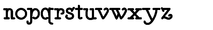DOM Ballpoint Serif DOM Ballpoint Regular Font LOWERCASE