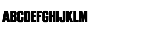 DoCQoi Sans Ex Condensed Font UPPERCASE