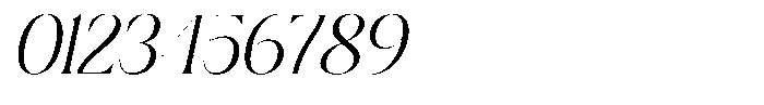 Dobagi Oblique Font OTHER CHARS
