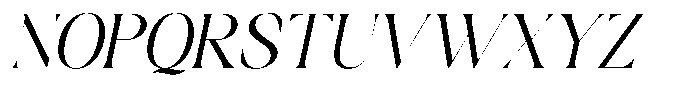 Dobagi Oblique Font UPPERCASE