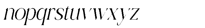 Dobagi Oblique Font LOWERCASE