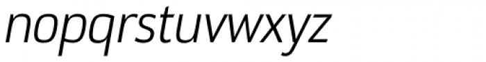 Docu Light Oblique Font LOWERCASE