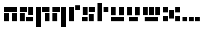 Doesburg Font LOWERCASE